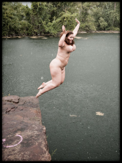 supermongole: centauri4-naturism:  &ldquo;Naturism Happens&rdquo; This is an example of perfect form … for skinny-dipping! ~ Naturism as a Way of Living  naked jumping in the lake 