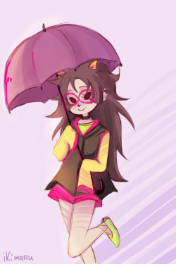  star-in-a-jar asked you: I don&rsquo;t know if you&rsquo;re taking requests, but could you perhaps draw feferi with an umbrella? Btw your art is lovely! :) eep thank you!! ;v;