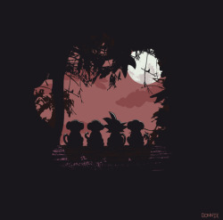geeksngamers:  T-shirt : 3 Monkeys and One legend by Clasca bruno aka Donnie 