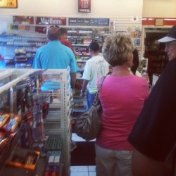 There Is No Fucking Need For This Line At A 7-Eleven #7Eleven #Reststop #2012 #Summer