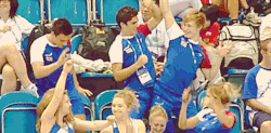 nothingbut-daley:  tom-daley-x:  and i give you, GB’s Diving Team (credit to gif owner)  chris and jack though hahah 
