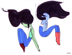 Marceline sketches, marker experiment&hellip; 