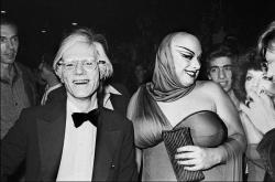 Divine With Andy Warhol, John Waters, Mick Jagger And Grace Jones.
