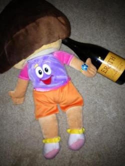 Oh, dear. Looks like Dora had another rough night, kids. Poor