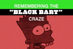 Remembering The &ldquo;Black Bart&rdquo; Craze (via @egotripland) Browsing the Net, I came across a recently produced homage to the once ubiquitous “Black Bart Simpson” tee-shirts of the early ’90s. These homages started popping up on streetwear