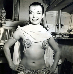  Nejla Ates     aka.“The Turkish Delight”.. Backstage in her dressing room at NYC&rsquo;s &lsquo;Latin Quarter&rsquo; nightclub.. 
