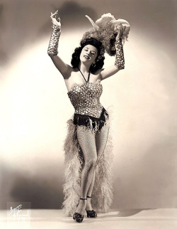 Rita Ravell    aka. &ldquo;The Latin Temptress&rdquo;.. A warm Tumblr hug goes out to sharp-eyed Burlesque collector/enthusiast Janelle Smith for correctly pointing out to me that this is NOT the dancer known as: Naomi..