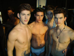 axne:  mcd0nalds:  nutellaprince:  youarenotbeintrue2me:  me and other models backstage holy fuck take in the tan one in the middle with the loving sex eyes  oh god help me  o m f g  reAsOn im GAy