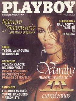 Pbcover:  Playboy Argentina June 1988 Cover: Vanity (Denise Matthews) Playmate: Unknown