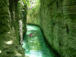 elegantbuffalo:  Xcaret Underground River is an undoubtedly stunning archaeological area situated in Riviera Maya, Cancun inside the Mexican Caribbean Seashore. This site had been used by the pre-Columbian Maya as a port for the buying and selling of