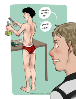 Linpatootie:  Happy Red Pants Monday! Art By The Amazing Londonbattlefield, Ficlet