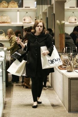 adele-rolling-in-the-deep:  Adele at the shopping tour :) 