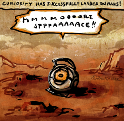 insanelygaming:  Curiosity on Mars Created by raintalker 