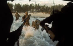vietnamwarera:  US Marines splashing onto