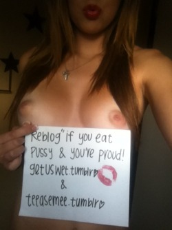 getsuswet:  Reblog if you eat pussy &amp; you’re proud ;) -baby c ♥ ( http://teeasemee.tumblr.com ) 