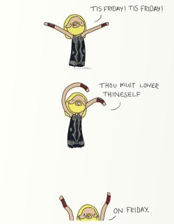lux-loves-nerdom:  cupcakestalker:  Reposting this every friday along with the Thorsday pic on thursdays~:3  I love you Thor. And person who created this. 