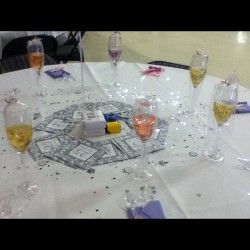 Burbanks go in at parties with candle wine glasses #partyoverhere (Taken with Instagram)