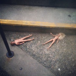 Oh Dear&Amp;Hellip;Why Outside The Library Though? #Ok? #Lol #Barbie #Nude  (Taken
