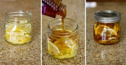 sugar-velvet:   chubrubqueen:  cdnpgn:  Winter sore throat “tea”- In a jar combine lemon slices, organic honey and sliced ginger. Close jar and put it in the fridge, it will form into a “jelly”. To serve- spoon jelly into mug and pour boiling