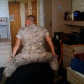fukcingniall:  days-and-dust:  moonblossom:  kisskissbigbang:  annaomgz:   Never scroll past a twerking soldier. Thank you for serving our country with your brave booty.  Officer Booty reporting for duty.   Call of Booty  Call of Booty: Back Dat Ass