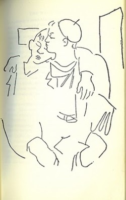 seeminglycats:  Jean Cocteau drawing 