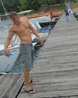 homoeroticguys:  somebody push this guy into the water… we’re dying to see what he’d look like if those jeans were wet.