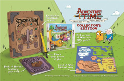 tinycartridge:  Everything from the Collector’s Edition set for Adventure Time: Hey Ice King! Why’d You Steal Our Garbage?, and some new screenshots (click for larger images). I was a little disappointed that the included stylus is based on Finn’s
