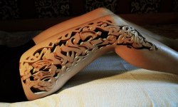mrcheyl:  3D Leg Tattoo. Sick  BRUTAL!