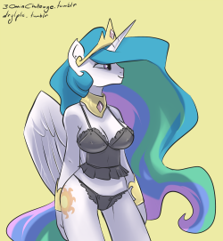Celestia in Lingerie - 30min Challenge - I popped in at the 15min mark soI had no time for actual quality, but hey. I couldn&rsquo;t miss it.