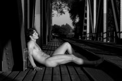 Nude on a bridge (081 by Dr. OC)