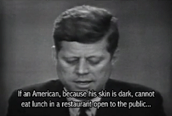 leander-ligo:  chvnce-tha-rap:  afriet:  John F. Kennedy on civil rights  And you wonder why he was shot  By this definition we still aren’t fully free 