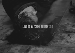 davidburked:  love is watching someone die 