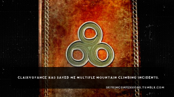 skyrimconfessions:  “Clairvoyance has saved me multiple mountain climbing incidents.” Skyrimconfessions