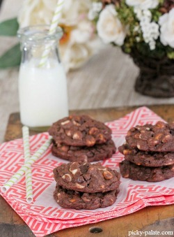 gastrogirl:  triple chip chocolate chunk cookies. 
