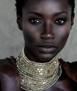 commanderbishoujo:  cosmicyoruba:  thegoddamazon:    thalamtnafsee:    can we all just stop for a second and admire this beauty right here    She looks Sudanese. OMG can I just have skin as flawless and dark as hers?    I think she’s Ghanaian. Don’t