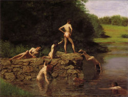 yarravillepaul: Thomas Eakins - The Swimming