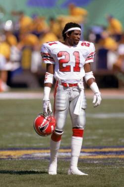 BACK IN THE DAY |9/10/89| Deion Sanders made his NFL debut for the Atlanta Falcons, returning a 68-yard punt against the Los Angeles Rams.