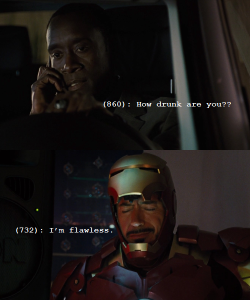 textsfromtowerstark:  (860): How drunk are you??(732): I’m flawless. 