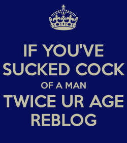 slave4bigcocks:  londontop:  justskin13:  I sure have. Love daddies cocks. Who doesn’t?  Which of you boys wants some of this daddy dick?  All or most my sexual partners were older than me, 50 percent of which were twice my age.