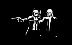 A fusion of 2 of my fav films: Star Wars and Pulp Fiction.
