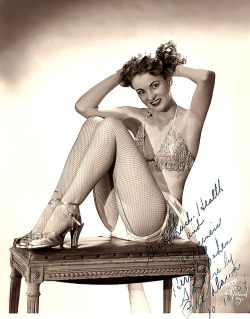   Pat Dawn Vintage 50’s-era promo photo personalized: “Good Luck, Health, and Happiness Hirsh Cohen — Sincerely, Pat Dawn  10-10-&lsquo;54 ”..  