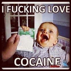 OMFG LMFAO Totally lost it when I saw this!!!! #cocaine #baby 