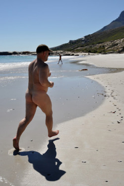 brentcage:  Nude beach run #5 More on Cageland: http://brentcageland.blogspot.com/ BCxx