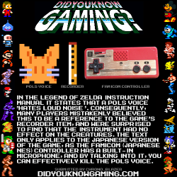 didyouknowgaming:  The Legend of Zelda. 