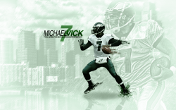 artofnfl:  Michael Vick wallpaper  Seriously, I want the Philadelphia Eagles to succeed with Michael Vick as their Starting Quarterback.