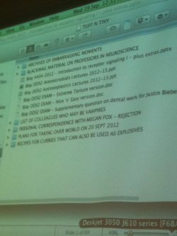  while my prof was setting up for his lecture…  