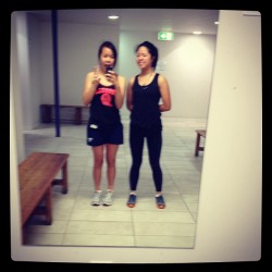 Hitting the #gym with dis girl! #fitness
