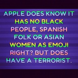 Racist 👳 #racist #jk #emoji #apple #forrealdoe #minorities  (Taken with Instagram)