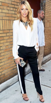 mrburberry-fox:  t-a-k-e-ittothestreet:  Blake Lively  Damn my wifey lookin all hot and shit!