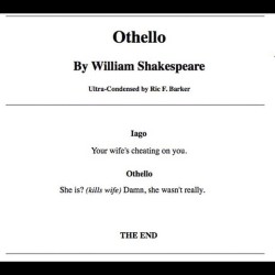 #shakespeare #literature  #funny #othello  (Taken with Instagram)